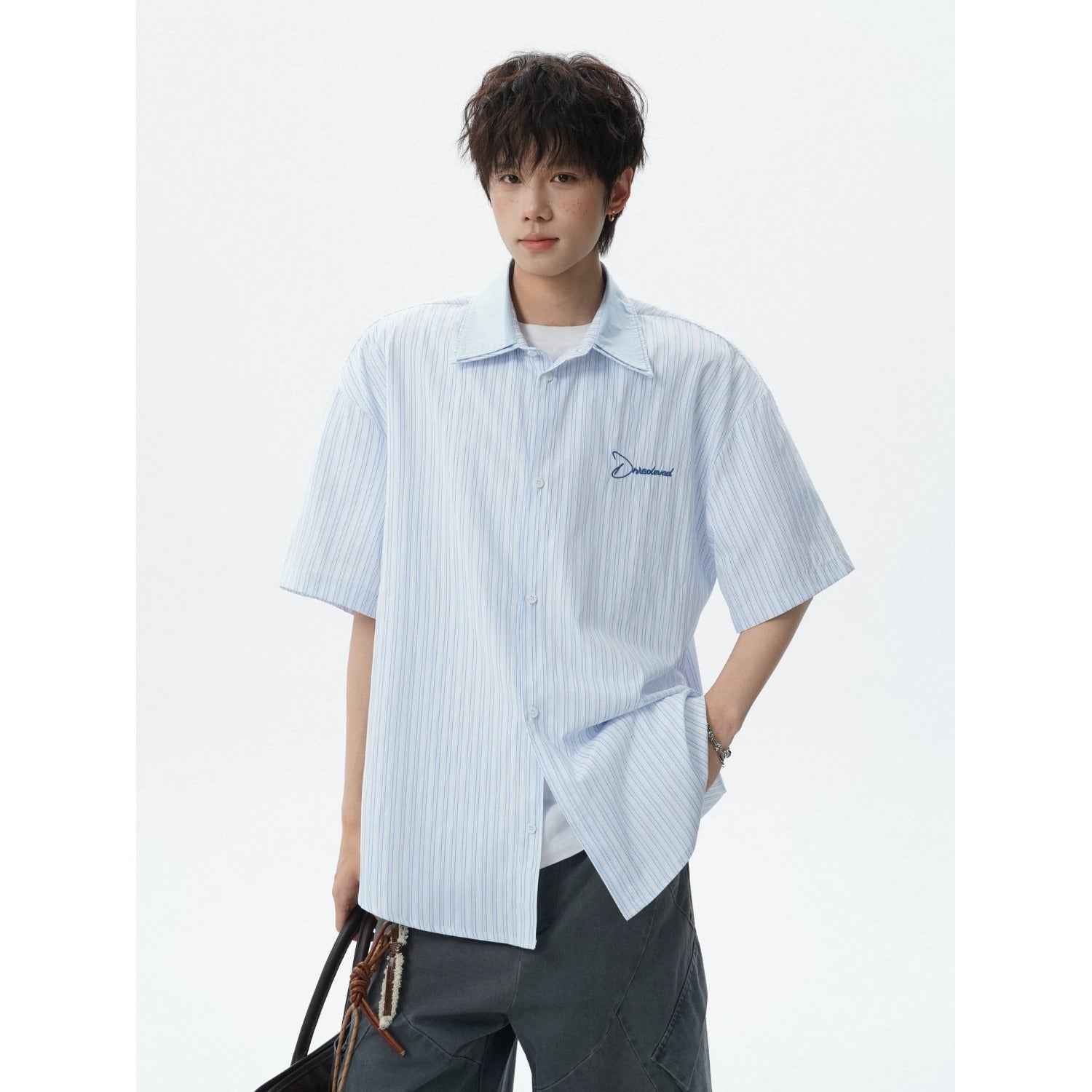 Loose Casual Couple Short Sleeve College Style Versatile Outerwear