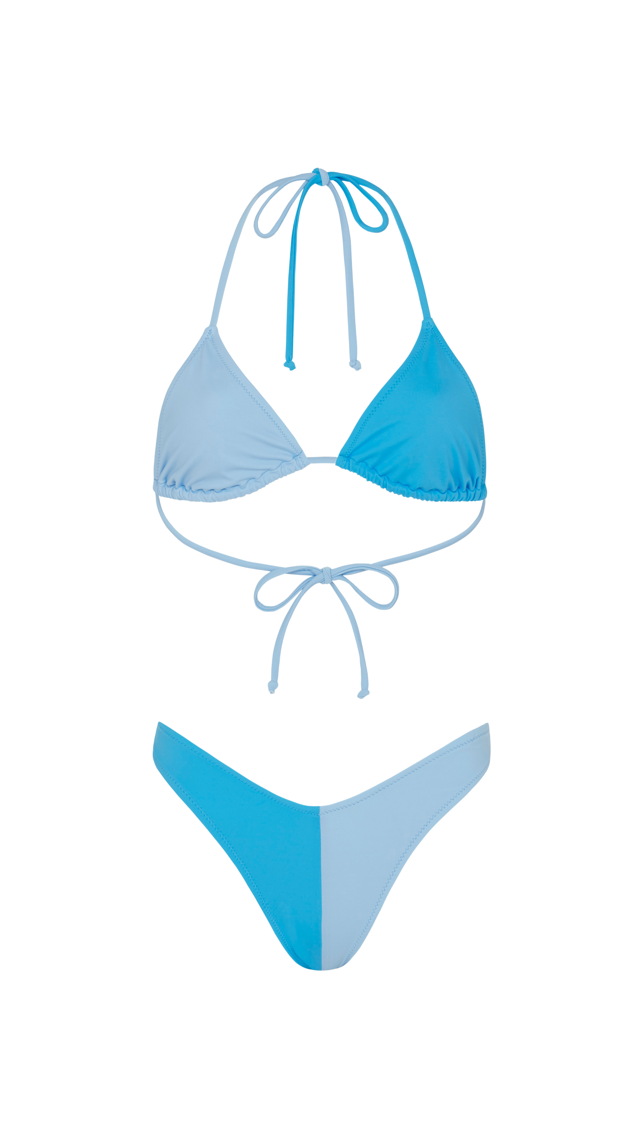 Blue Colour Duo Bikini Top Ashlea BakerÂ