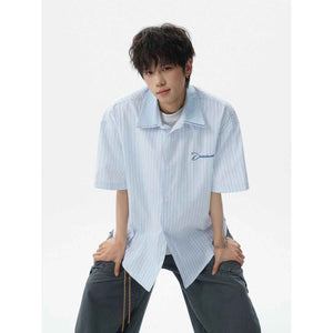 Loose Casual Couple Short Sleeve College Style Versatile Outerwear