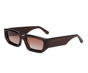 New Trendy European And American-style Sunglasses With A Square Frame And Wide Temple Arms