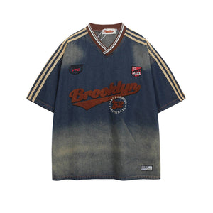 Make vintage gradient jerseys with short sleeves eprolo