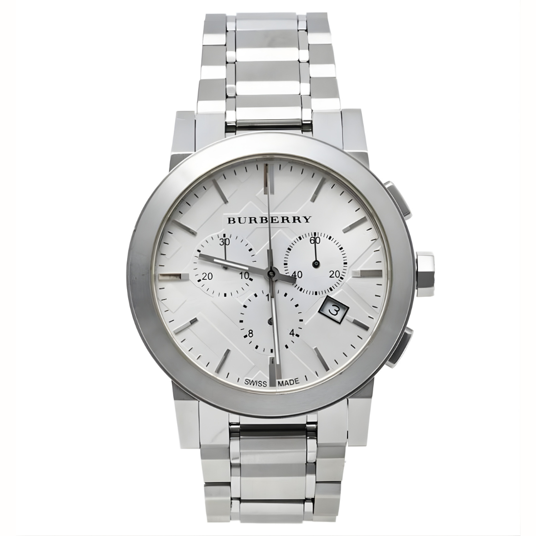 Burberry BU9350 The City Men's Silver Chronograph Watch Watch The WatchesÂ