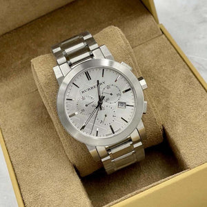 Burberry BU9350 The City Men's Silver Chronograph Watch Watch The Watches