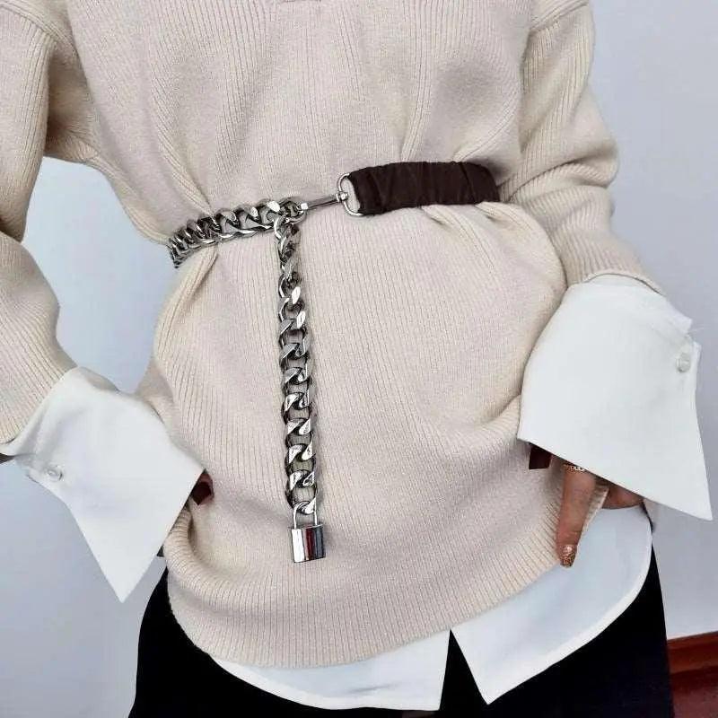 Belt Female Chain Stitching Elastic Waist With Skirt Girdle - MRC STOREAccessoriesMRC StoreBelt Female Chain Stitching Elastic Waist With Skirt Girdle - MRC STOREMRC STORECJNS103615401AZBlack