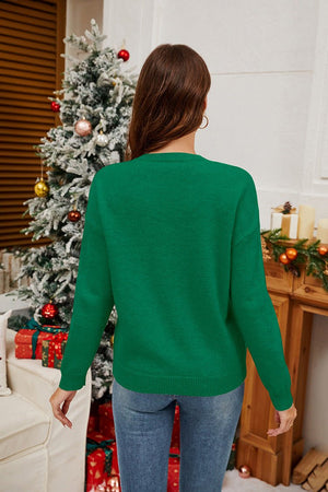 Women's Christmas Crutches Bow Sequined Sweater - MRC STOREChristmasMRC StoreWomen's Christmas Crutches Bow Sequined MRC Store MRC STORECJMY254141103CXBlackL