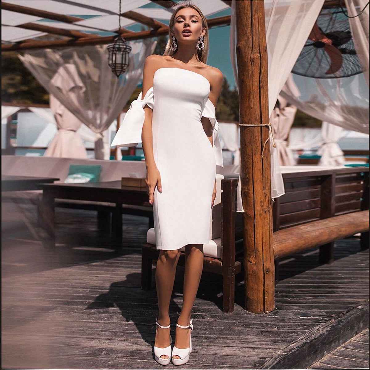 Elegant Bow - Accented Swing Banquet Maxi Dress - MRC STOREDressMRC STOREElegant Bow - Accented Swing Banquet Maxi DressMRC STORECJLY262221511KPBlackL