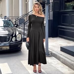 High Waist Long Skirt Dress - MRC STOREDressMRC STOREHigh Waist Long Skirt Dress MRC STORE 38.00MRC STORECJLY255549803CXBlackL
