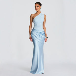 Slim - Fit Satin Mermaid Long Sleeve Dress - MRC STOREDressMRC STORESlim - Fit Satin Mermaid Long Sleeve Dress MRC STORE MRC STORECJLY261178703CXBrownL
