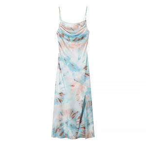 Elegant Pleated Print Camisole Maxi Dress - MRC STOREDressMRC STOREElegant Pleated Print Camisole Maxi Dress MRC STORE MRC STORECJLY261172703CXFloral PatternL