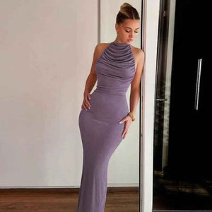 Backless Slim Fit Dress - MRC STOREDressMRC StoreBackless Slim Fit DressMRC STORECJLY209011903CXPurpleL