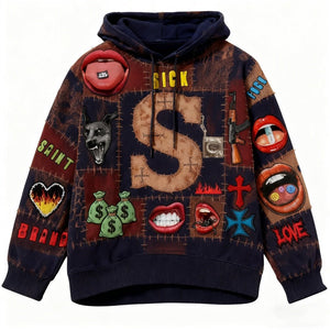 Oversized Saint Brand Graphic Hoodie - MRC STOREHoodieMRC STOREOversized Saint Brand Graphic Hoodie MRC STORE 100.99MRC STORECJWY259368312LOBlack2XL