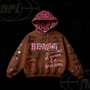 Retro Graphic Printed Hoodie - MRC WEAR