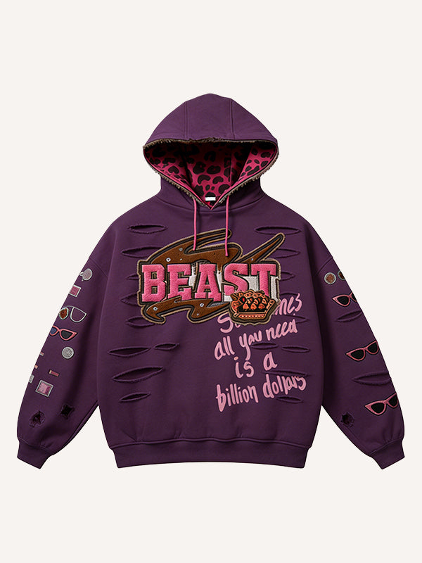 Retro Graphic Printed Hoodie - MRC WEAR