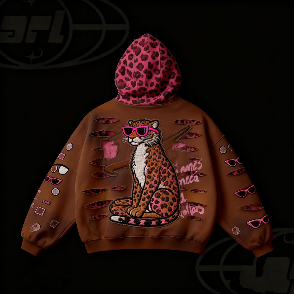 Retro Graphic Printed Hoodie - MRC WEAR