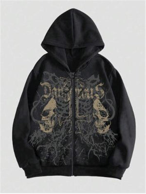 Skull Print Harajuku Hooded Sweatshirt - MRC STOREHoodieMRC STORESkull Print Harajuku Hooded Sweatshirt MRC STORE 40.00MRC STORECJWY252910507GTBlack4XL