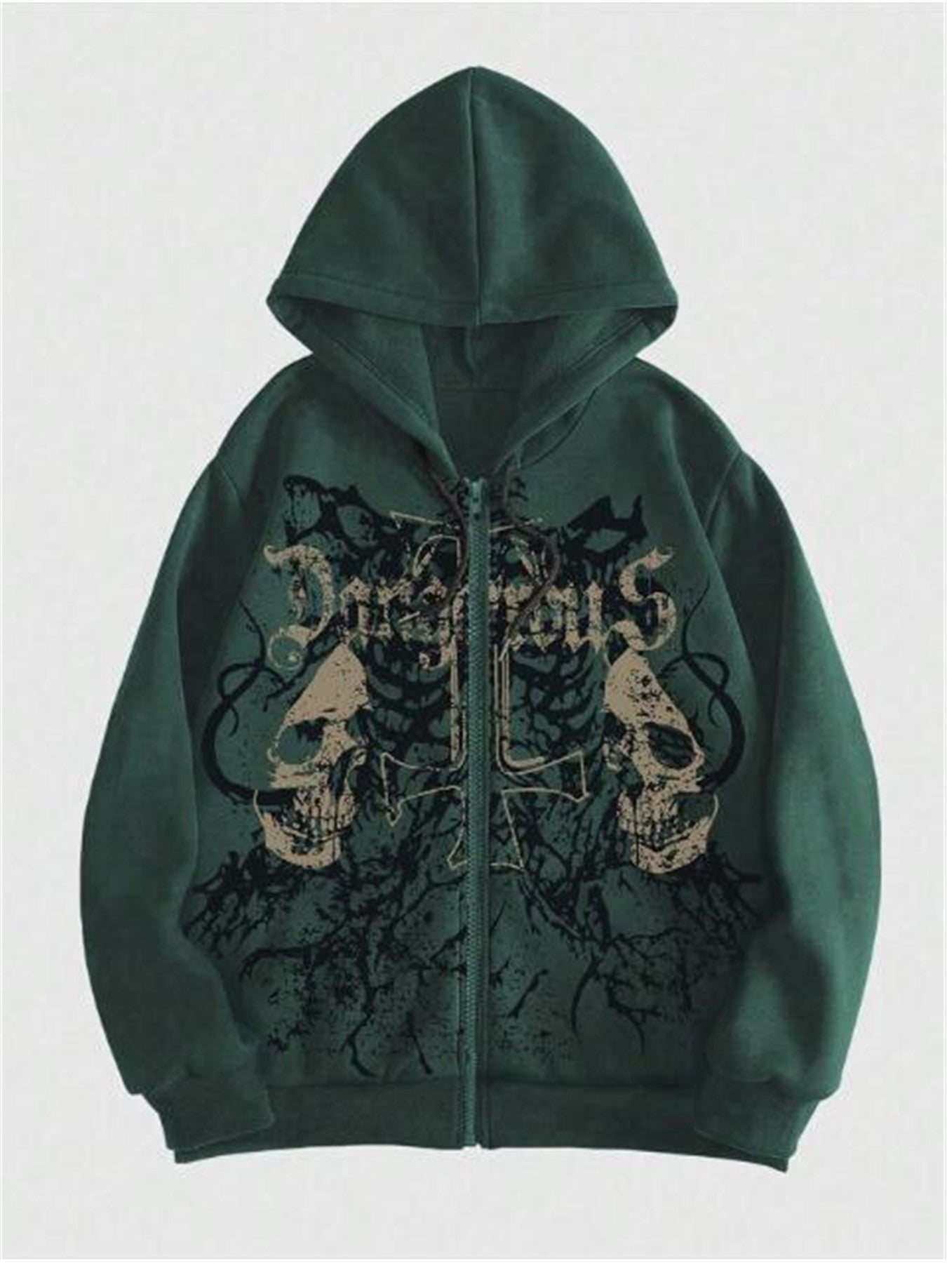 Skull Print Harajuku Hooded Sweatshirt - MRC STOREHoodieMRC STORESkull Print Harajuku Hooded Sweatshirt MRC STORE 40.00MRC STORECJWY252910514NMGreen3XL