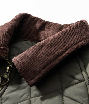 Men's Quilted Corduroy Plaid Jacket - MRC STOREJacketsMRC StoreMen's Corduroy Plaid Jacket MRC Store MRC STORECJXZ247590313MN4702 Dark GreenL