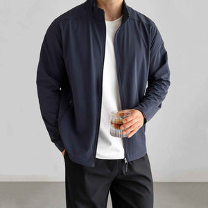 Solid Color Casual Commuter Jacket - MRC WEAR