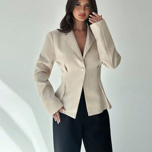 European Slim - Fit Solid Color Blazer Coat - MRC STOREJacketsMRC STOREEuropean Slim - Fit Solid Color Blazer Coat MRC STORE 130.99MRC STORECJYD258141503CXApricotL
