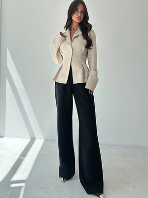 European Slim - Fit Solid Color Blazer Coat - MRC STOREJacketsMRC STOREEuropean Slim - Fit Solid Color Blazer Coat MRC STORE MRC STORECJYD258141503CXApricotL