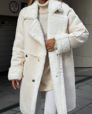 Suede Coat Suit Collar Long Cardigan - MRC STOREJacketsMRC STORESuede Coat Suit Collar Long Cardigan - MRC STOREMRC STORECJQB213318007GTApricotL