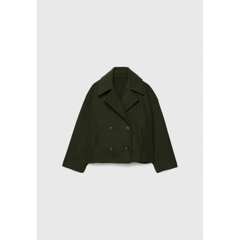 Ins Double - Breasted Lapel Blazer Jacket - MRC STOREJacketsMRC STOREIns Double - Breasted Lapel Blazer Jacket MRC STORE 70.00MRC STORECJYD243584920TGArmy Green2XL