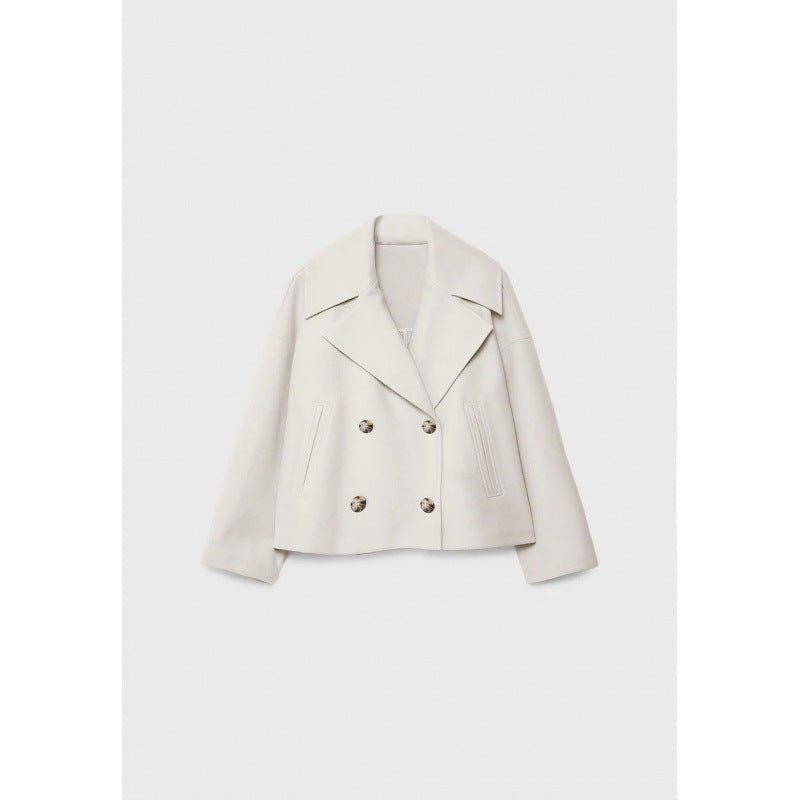 Ins Double - Breasted Lapel Blazer Jacket - MRC STOREJacketsMRC STOREIns Double - Breasted Lapel Blazer Jacket MRC STORE 70.00MRC STORECJYD243584915OLMilky White2XL