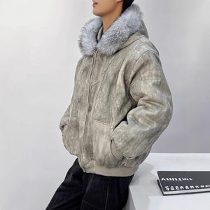 Hooded Large Fur Collar Cotton - Padded Coat - MRC STOREJacketsMRC STOREHooded Large Fur Collar Cotton - Padded Coat MRC STORE MRC STORECJPK255133904DWBlack2XL