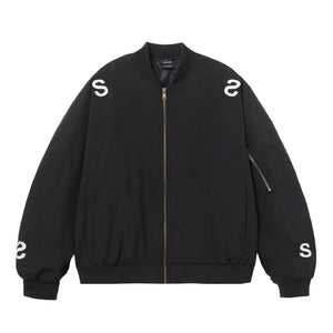 American Street Style Embroidered Letter Flight Jacket - MRC STOREJacketsMRC STOREAmerican Street Style Embroidered Letter Flight Jacket for Teenagers - MRC STOREMRC STORECJXZ222936602BYBlackL