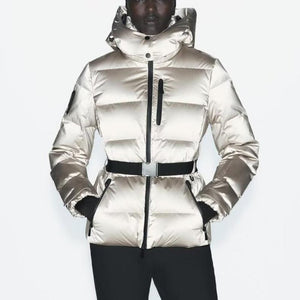 Belted Stand Collar Ski Puffer Jacket - MRC STOREJacketsMRC STOREBelted Stand Collar Ski Puffer Jacket MRC STORE MRC STORECJWJ261267408HSBlackL