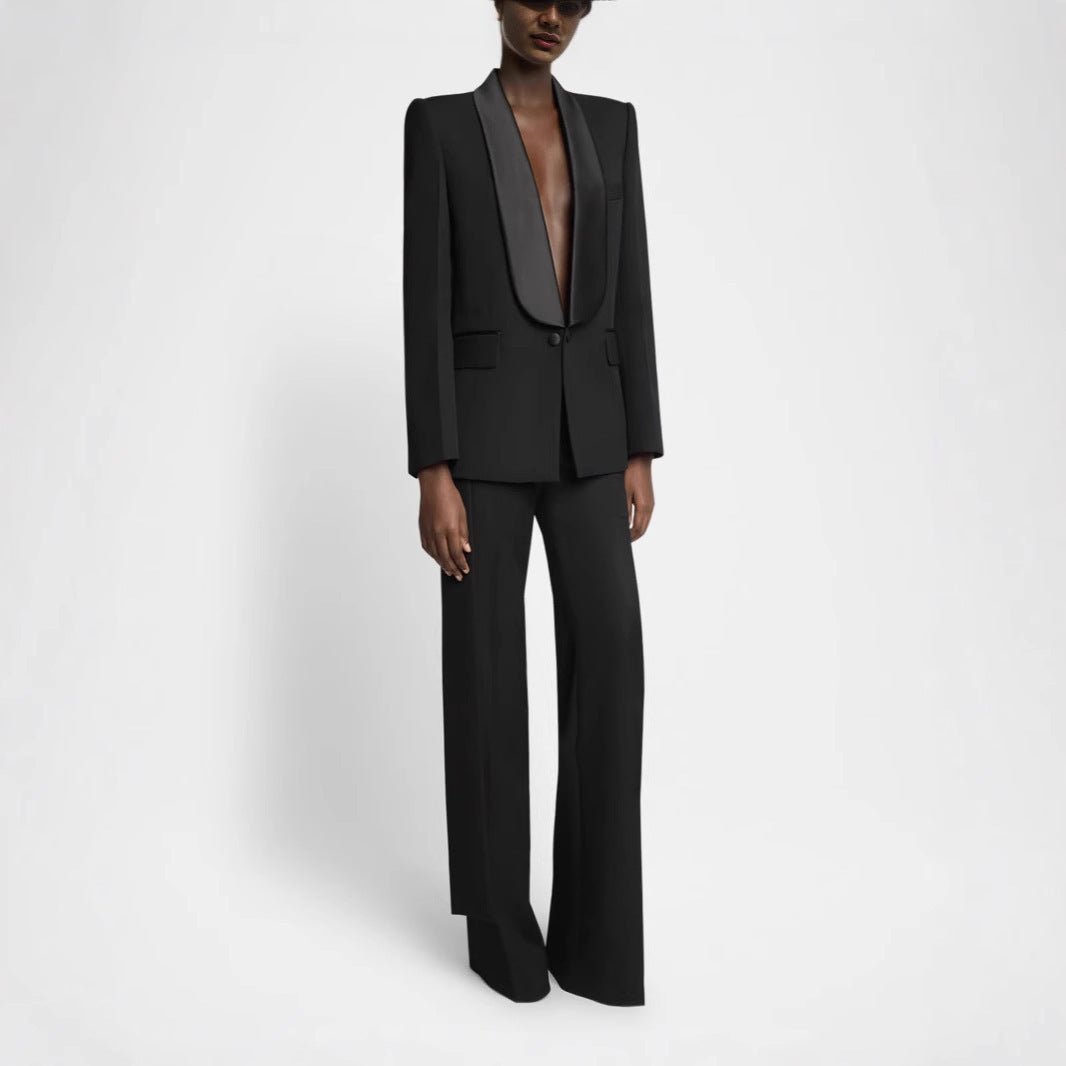 Business Temperament Slim - fit Collar Suit Coat - MRC STOREJacketsMRC STOREBusiness Temperament Slim - fit Collar Suit Coat MRC STORE MRC STORECJYD254605503CXBlackL