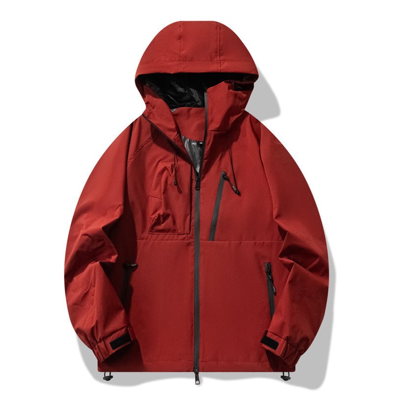 Three - Proof Outdoor Windproof Waterproof Jacket - MRC STOREJacketsMRC STOREThree - Proof Outdoor Windproof Waterproof Jacket MRC STORE MRC STORECJXZ255887112LORedL