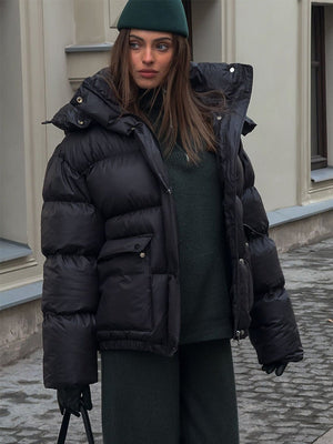 Warm Cotton - Padded Hooded Overcoat - MRC STOREJacketsMRC STOREWarm Cotton - Padded Hooded Overcoat MRC STORE MRC STORECJJK255502303CXBlackL