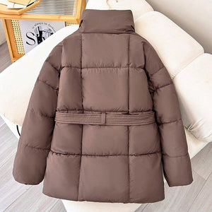 Warm Lapel Plaid Coat - MRC STOREJacketsMRC STOREPlaid Lapel Coat with Belt – Thick Casual Jacket for Fall and Winter - MRC STOREMRC STORECJJK216103210JQBrownL