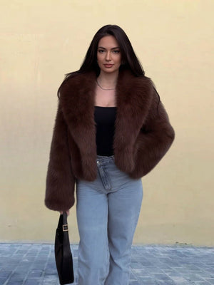 Faux Fur Collar Long Sleeve Winter Coat - MRC STOREJacketsMRC STOREFaux Fur Collar Long Sleeve Winter Coat MRC STORE MRC STORECJYD262134122VEWine RedL