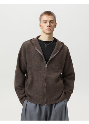 Faux Deer Velvet Retro Knit Hoodie - MRC STOREJacketsMRC STOREFaux Deer Velvet Retro Knit Hoodie MRC STORE MRC STORECJYD259255904DWFlower Gray2XL