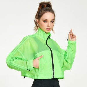 Nylon Zip-Up Stand Collar Sun-Protective Jacket - MRC WEAR