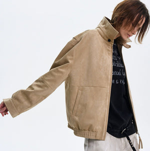 Old Money Aesthetic Leather Coat - MRC WEAR