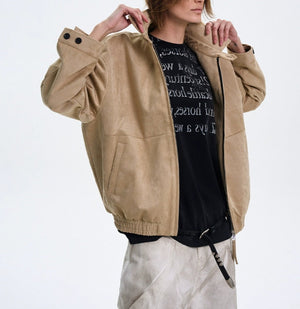 Old Money Aesthetic Leather Coat - MRC WEAR