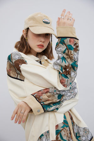 Unisex Stitching Lace Coat – Casual Khaki Jacket for Youth - MRC STOREJacketsMRC STOREUnisex Stitching Lace Coat – Casual Khaki Jacket for Youth My Store MRC STORECJXZ195934802BYKhakiL