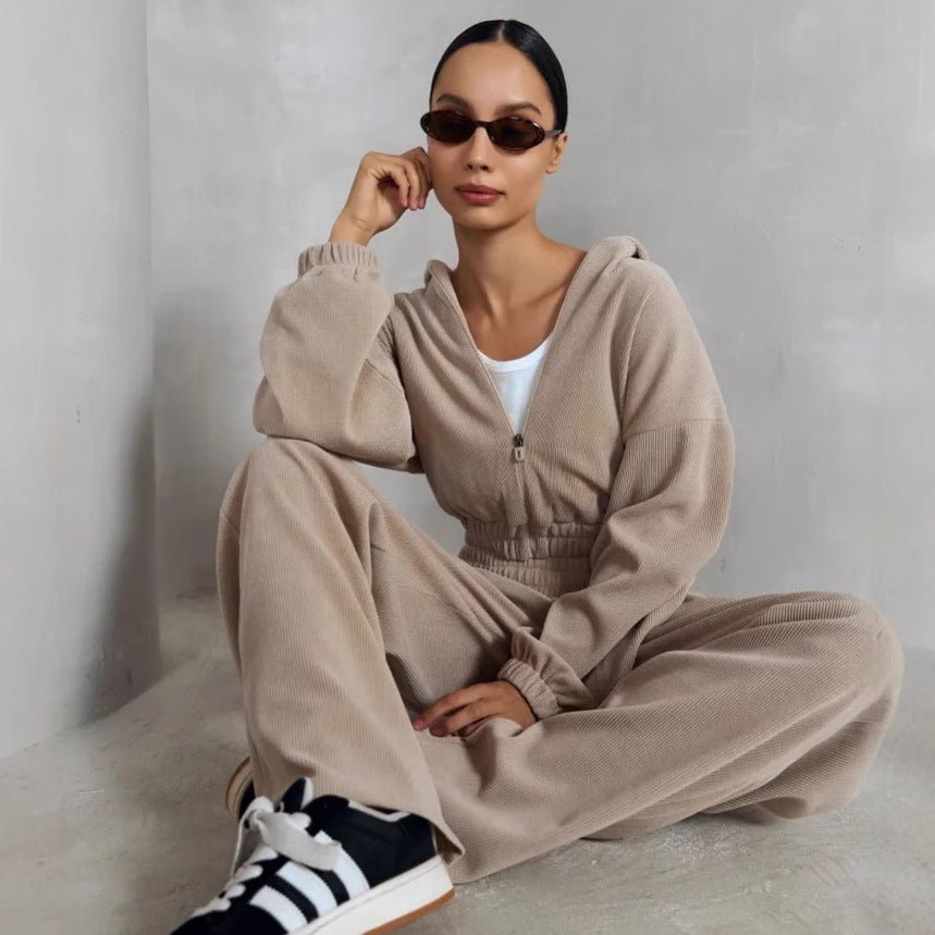 Cardigan Sweater - Hooded Elastic Fit - MRC STOREsetMRC STOREWomen’s Cardigan Sweater - Hooded Elastic Fit My Store MRC STORECJLS242905215OLApricotL