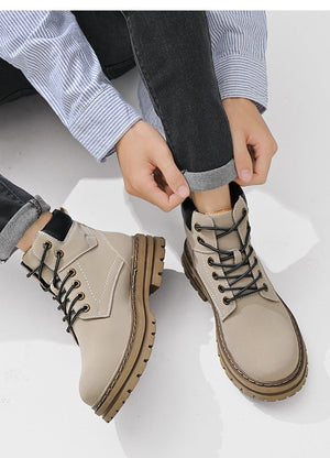 Simple Casual Plus Size Leather Martin Boots - MRC STOREShoesMRC STORESimple Casual Plus Size Leather Martin Boots MRC STORE MRC STORECJNS236853601AZGolden Yellow38