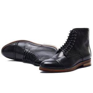 High Street Mid - Top Genuine Leather Martin Boots - MRC STOREShoesMRC STOREHigh Street Mid - Top Genuine Leather Martin Boots MRC STORE MRC STORECJYD256097108HSDark Brown40