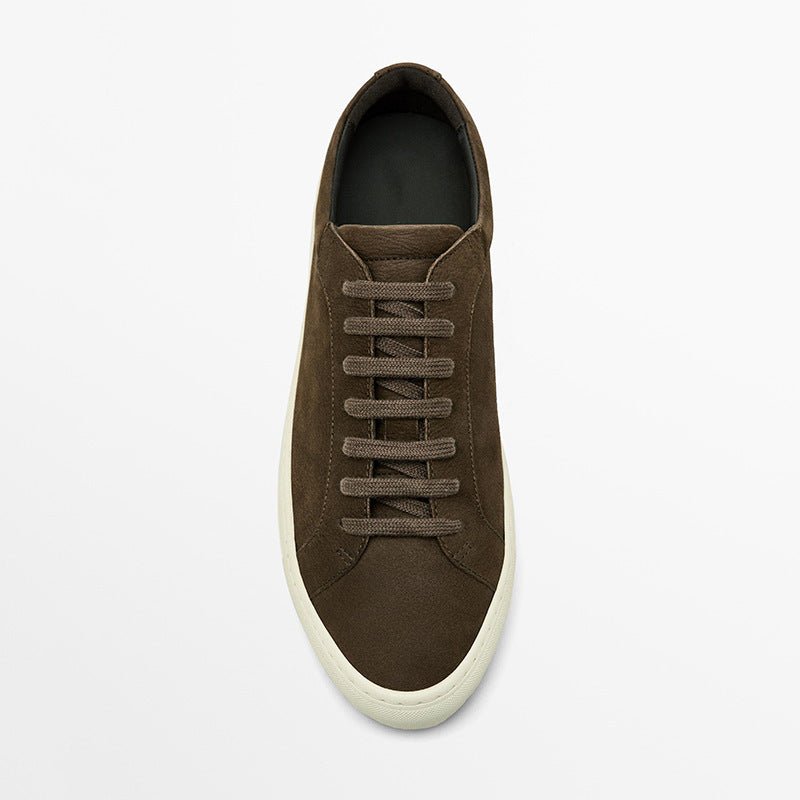 Lace - Up Leather Casual Sneakers - MRC STOREShoesMRC STORELace - Up Leather Casual Sneakers MRC STORE 90.00MRC STORECJYD254652437KPMaroon39