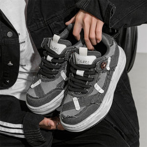 Special Interest Design Distressed Sneakers - MRC STOREShoesMRC STORESpecial Interest Design Distressed Sneakers MRC STORE MRC STORECJYD244671401AZGray36 Women