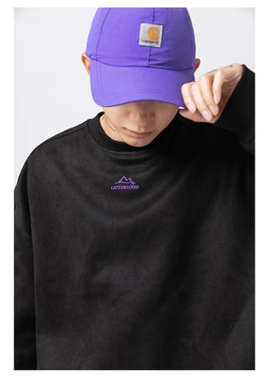 Print Casual Long-Sleeve Crewneck Sweater - MRC WEAR