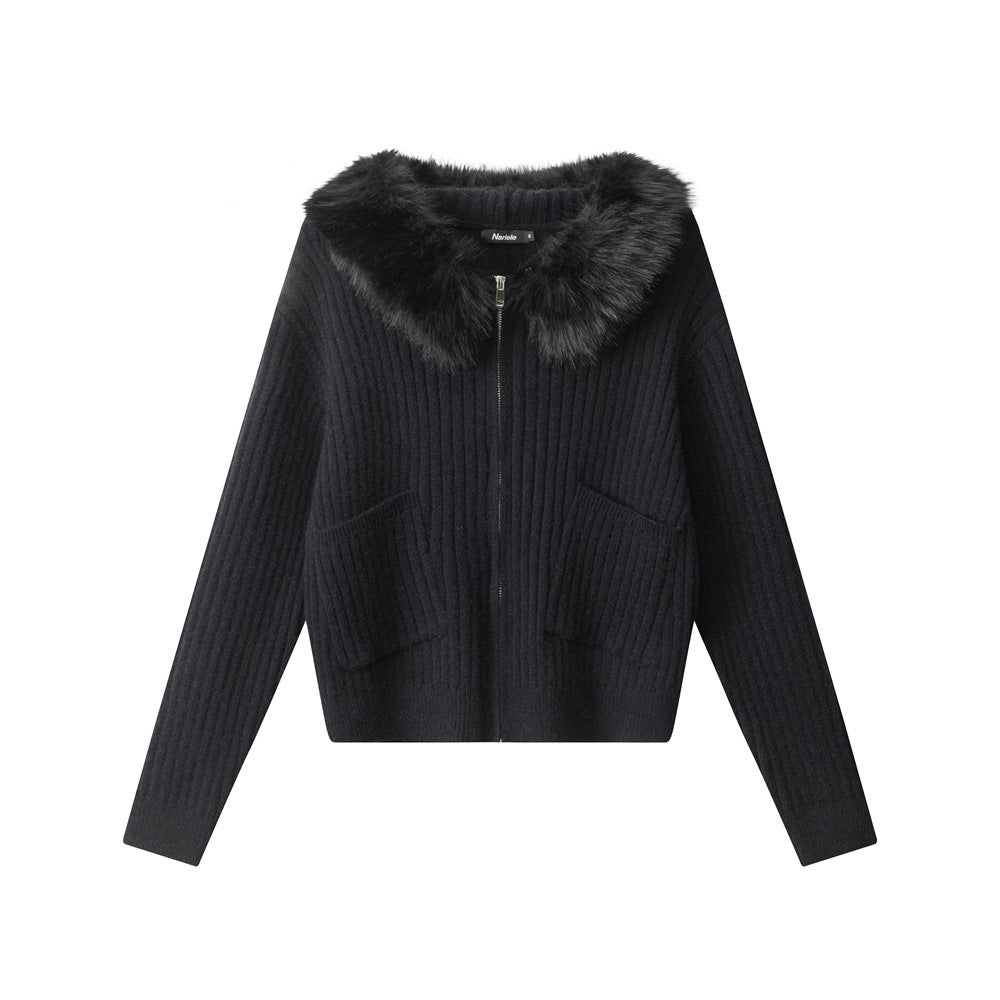 Slim-Fit Solid Color Knit Sweater Cardigan - MRC WEAR