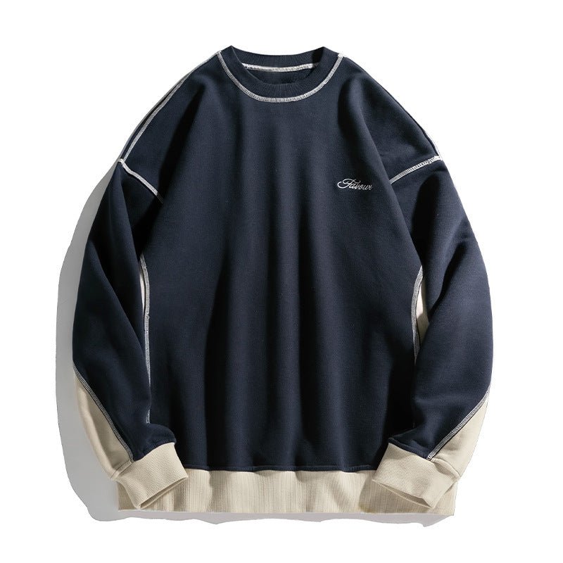 Loose Contrast Letter Sweatshirt - MRC STORESweaters & HoodiesMRC StoreLoose Contrast Letter Sweatshirt MRC Store 45.00MRC STORECJWY247178806FUNavy BlueL