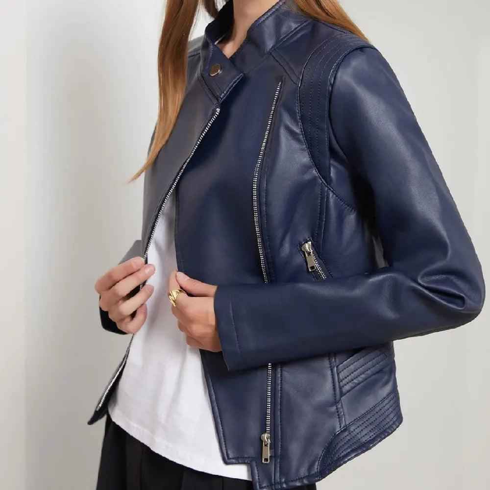 Slim Fit PU Leather Coat - MRC STORETopMRC STORESlim Fit PU Leather CoatMRC STORECJYD210764834HSBeigeE US