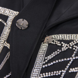 Luxury Beaded Diamond Suit Jacket - MRC STORETopMRC STORELuxury Beaded Diamond Suit JacketMRC STORECJYD212364703CXBlackL